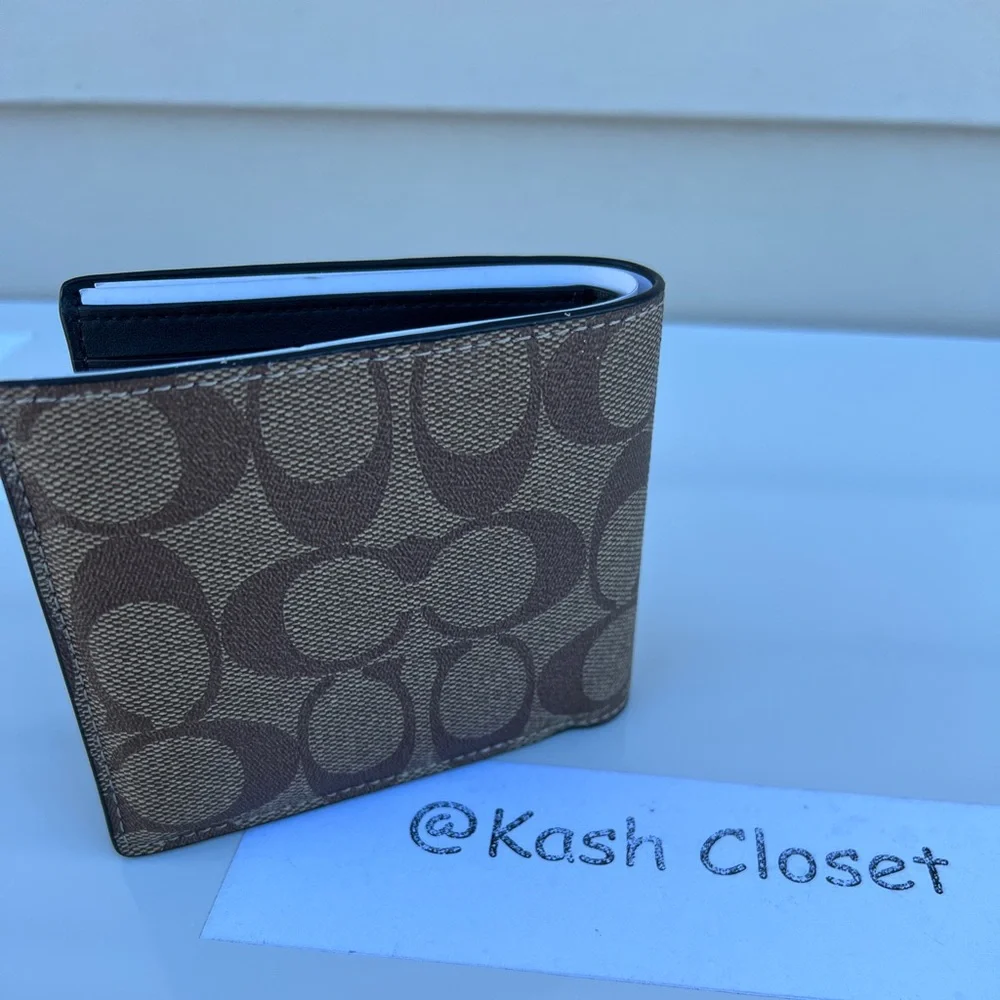 Coach 3 In 1 Wallet In Signature Canvas With Coach Rainbow - Picture 3 of 8